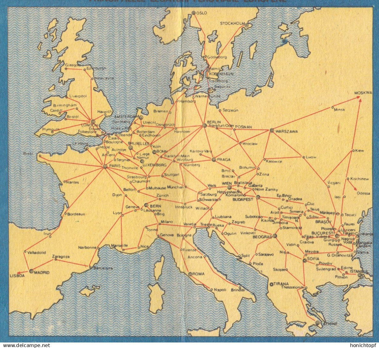 Rumänien; Legaturi Feroviare Europene Ca. 1995 - Europa