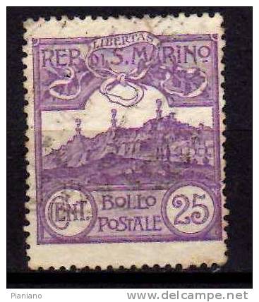 PIA -  SAN  MARINO  - 1925 : Veduta   -  (SAS  111) - Used Stamps