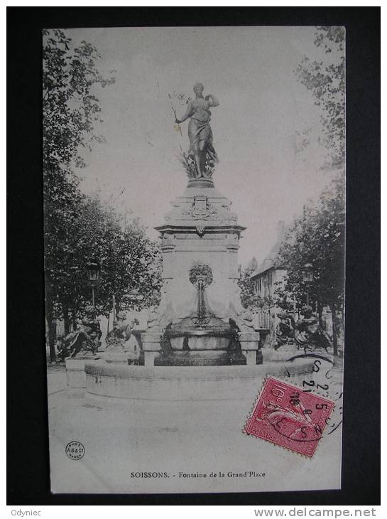 Soissons.-Fontaine De La Grand'Place 1908 - Picardie