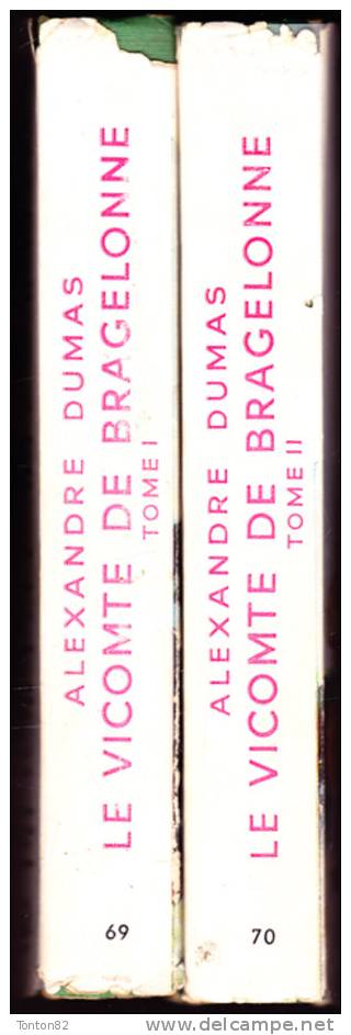 Alexandre Dumas - Le Vicomte De Bragelonne - ( Tomes 1 & 2 ) - Bibliothèque Verte  N° 69 / 70 - ( 1956 ) . - Bibliotheque Verte