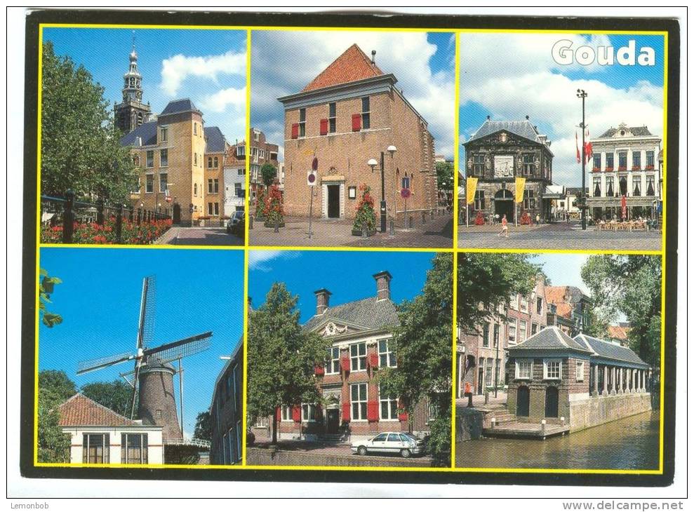 Netherlands, Gouda, Multi View, 1980s Unused Postcard [10523] - Gouda