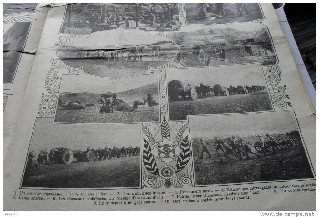 LE PETIT JOURNAL 1917 N° 1410 Amiral GLEAVES Guerre Palestine JERUSALEM JAFFA Gare ER RAMLEH PRISONNIERS TURCS
