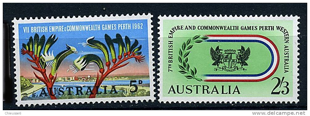 Australie ** N° 282/283 - 7es Jeux De L'Empire Et Du Commonwealth - Neufs