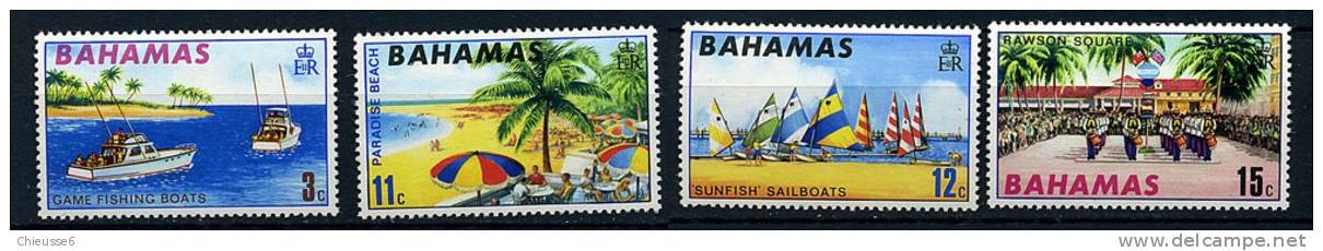 Bahamas ** N° 279 à 282 - Tourisme - Bahamas (1973-...)