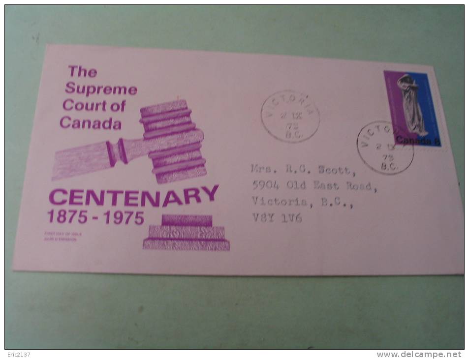 THE SUPREME COURT OF CANADA....LE CENTENAIRE. - 1971-1980