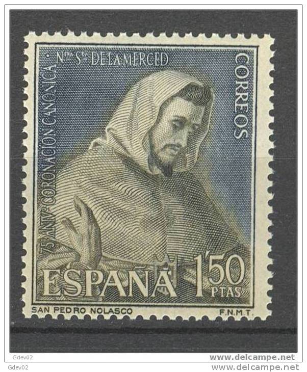 ES1524-2033TRCU.San Pedro Nolasco.Fundador Orden Mercedaria.NTRA  SRA DE LA MERCED.1963.(   Ed 1524**),sin Charnela. - Quadri