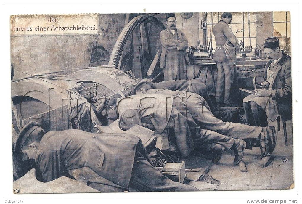 Idar-Oberstein (Allemagne, Rhénanie Palatinat)  : Inneres Einer Achatschleiferei En 1907. (lebendig) - Idar Oberstein