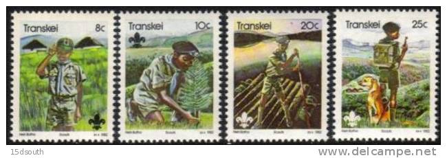 Transkei - 1982 75th Anniversary Of Boy Scouts Set (**) # SG 104-107 , Mi 103-106 - Neufs