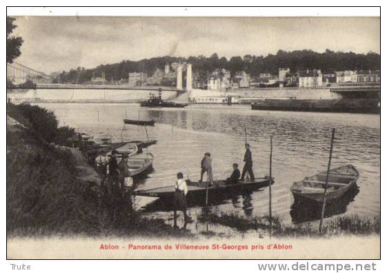 ABLON SUR SEINE PANORAMA DE VILLENEUVE SAINT-GEORGES ANIMEE PRIS D ABLON - Ablon Sur Seine