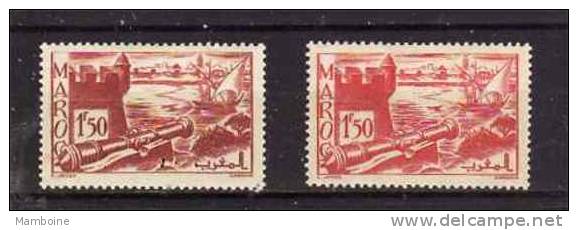 Maroc  1939    N° 186 + 187  Neuf  X (trace De Charn.) - Unused Stamps