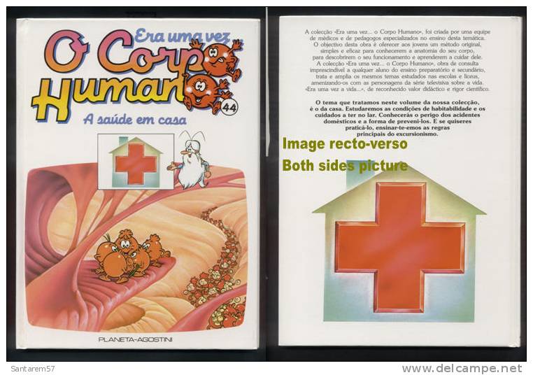 BD Livre Book Livro Era Uma Vez O Corpo Humano N° 44 Il était Une Fois A Saúde Em Casa La Santé à La Maison - Cómics & Mangas (otros Lenguas)