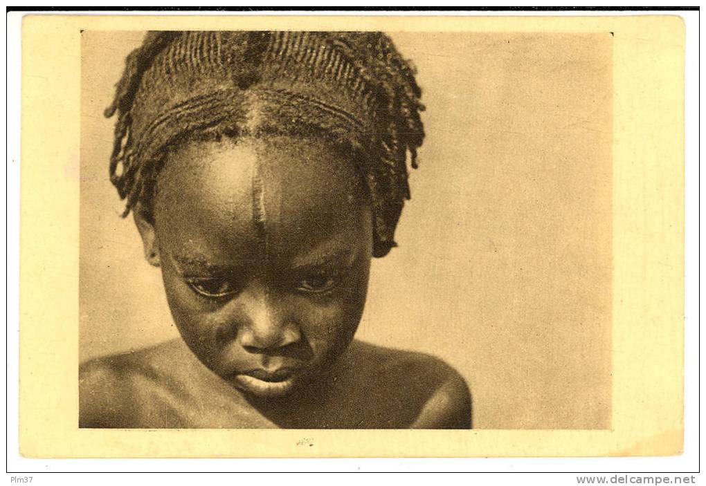 OUBANGUI CHARI - Petite Fille Sara Kaba - Tribu Des Femmes à Plateaux - República Centroafricana