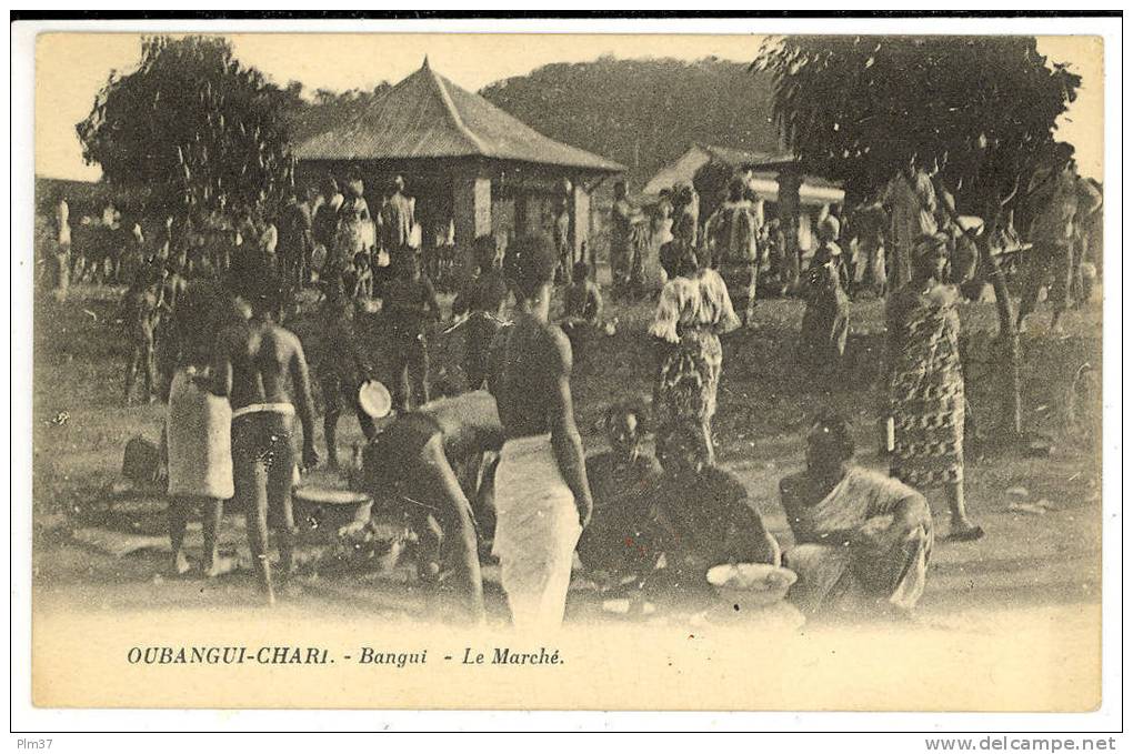 OUBANGUI CHARI - Bangui - Le Marché - Zentralafrik. Republik