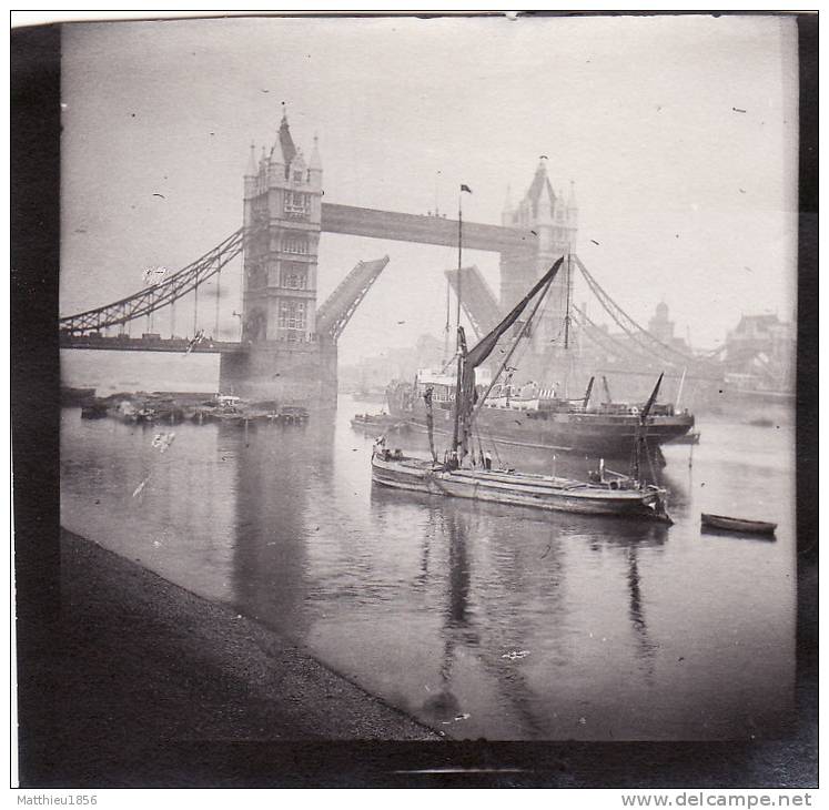 Photo 1914 LONDRES (London) - Tower Bridge, Bâteau, Péniche (A15, Ww1, Wk1) - Tower Of London