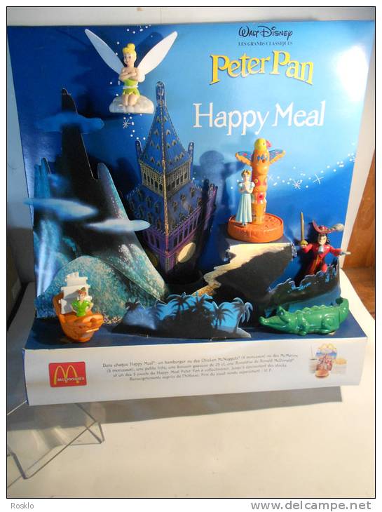MAC DONALD / PETER PAN 1996  / PRESENTOIRE HAPPY MEAL  COMPLET  / 50CMX50CM / PARFAIT ETAT - McDonald's