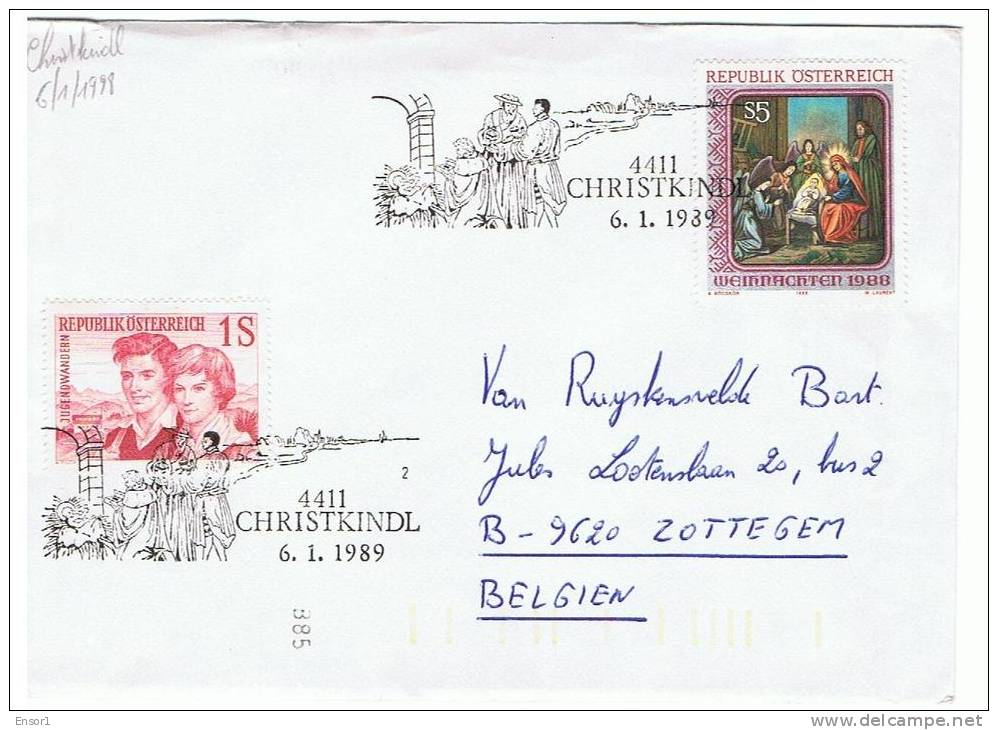 Oostenrijk - Christkindl 1989 - Covers & Documents