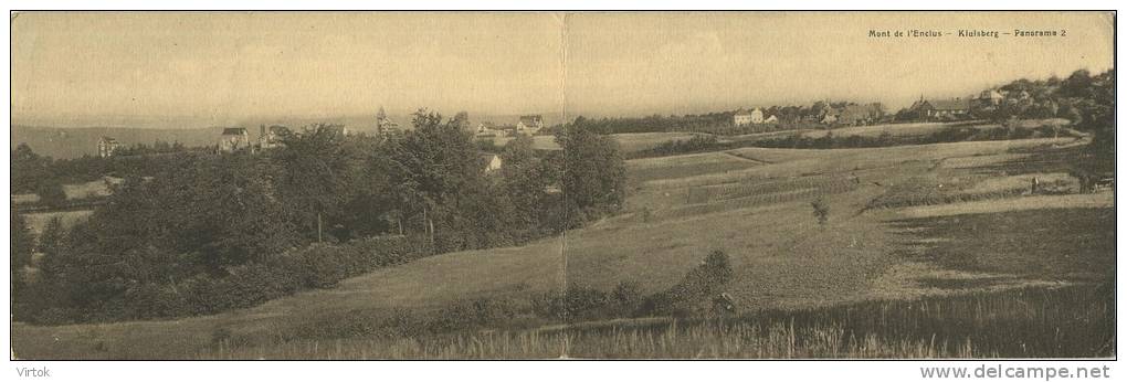 Mont De L'eclus - Kluisberg :  Panorama 2  (  Dubbele Kaart  ) - Heuvelland