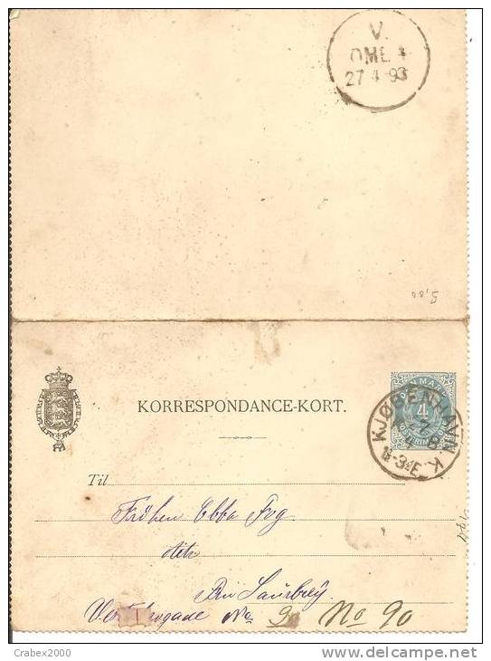 1 ENTIER POSTAL   1895 - Interi Postali