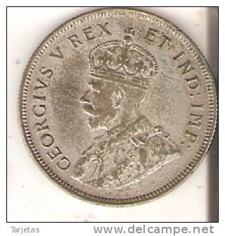 MONEDA DE PLATA DE EAST AFRICA DE 1 SHILLING DEL AÑO 1924  (COIN) SILVER,ARGENT. - Britische Kolonie