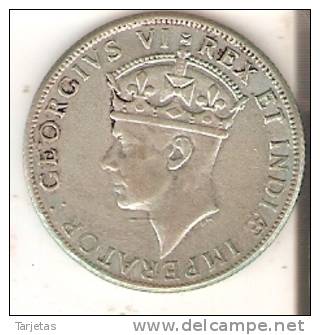 MONEDA DE PLATA DE EAST AFRICA DE 1 SHILLING DEL AÑO 1941  (COIN) SILVER,ARGENT. - Colonia Británica