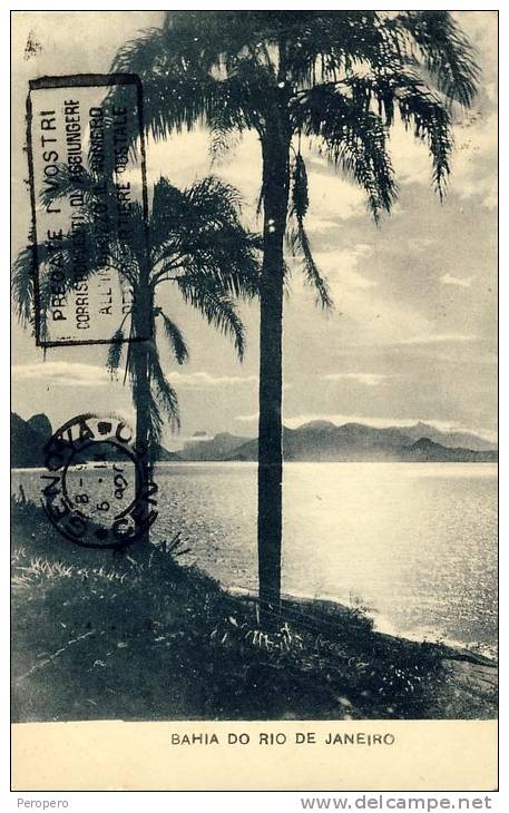 BRAZIL BAHIA DO RIO DE JANEIRO   OLD POSTCARD 1926 - Rio De Janeiro