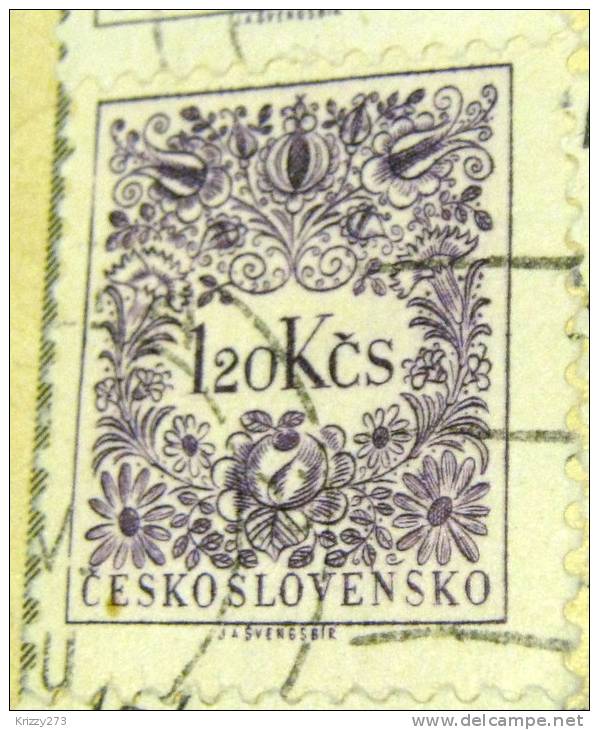 Czechoslovakia 1954 Postage Due 1.20k - Used - Strafport