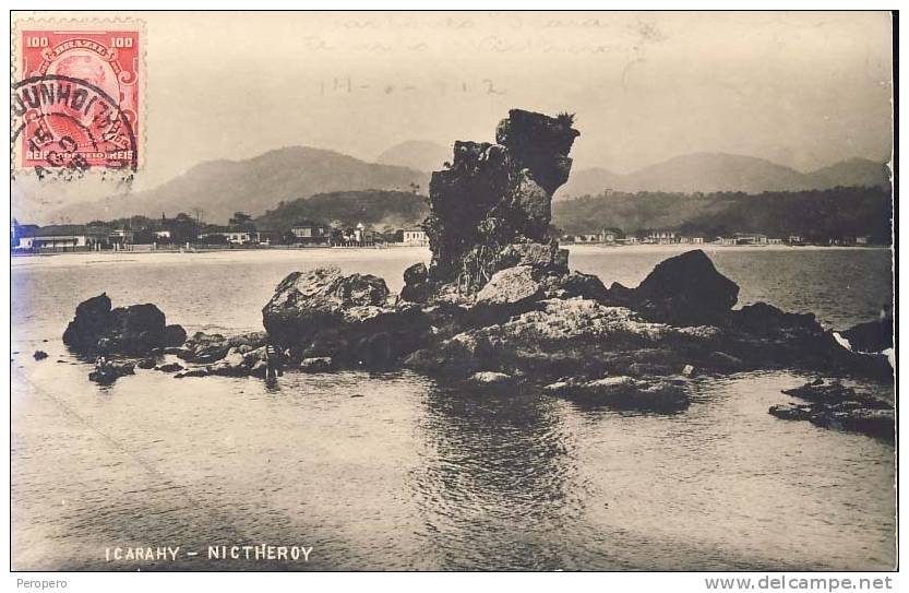 BRAZIL ICARAHY - NICTHEROY  PAPELARIA M.BRUNO&MESQUITA   OLD POSTCARD 1936 - Other & Unclassified