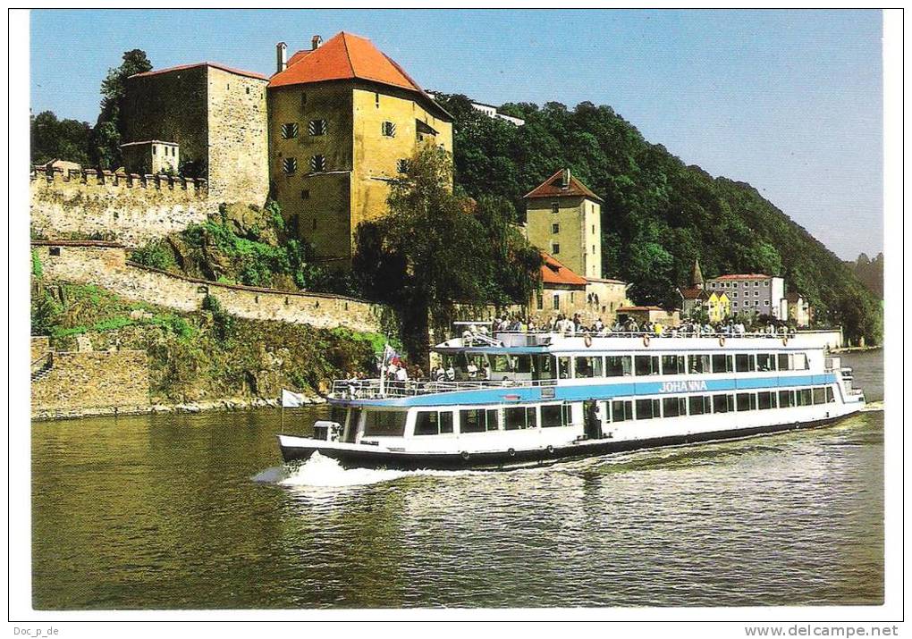 Deutschland - Donau Personenschiffahrt Irlbach Strasskirchen - Fahrgastschiff " Johanna " - Schiff - Ship - Dampfer - Regensburg