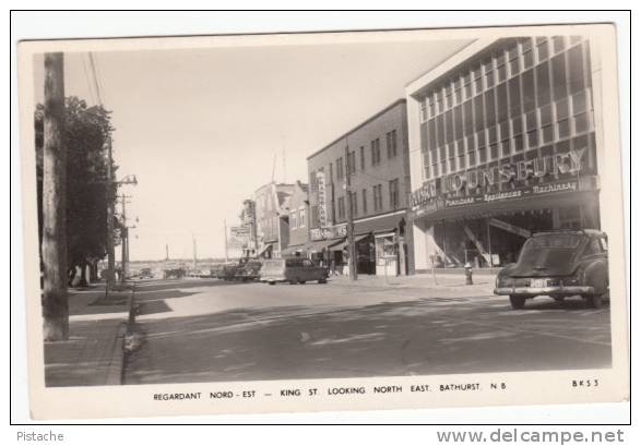 Carte Real Photo - Bathurst Baie Des Chaleurs - New Brunswick - King Street - Cars Stores - VG Condition - Other & Unclassified