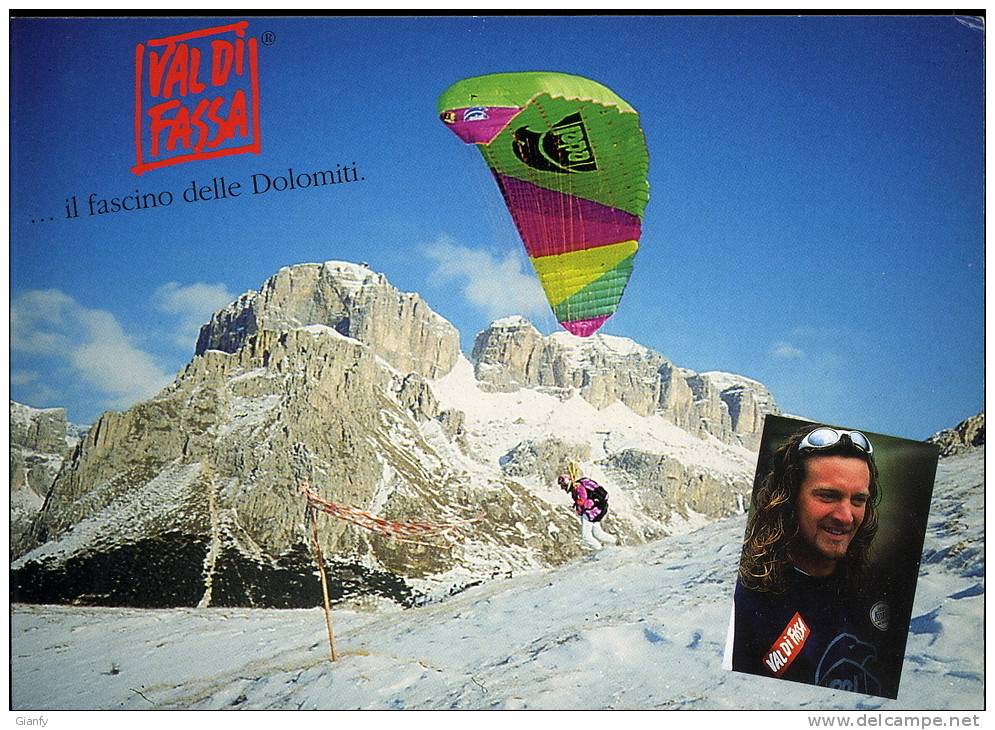 VAL DI FASSA JIMMY PACHER CAMPIONE DEL MONDO PARAPENDIO 1995 - Parachutisme
