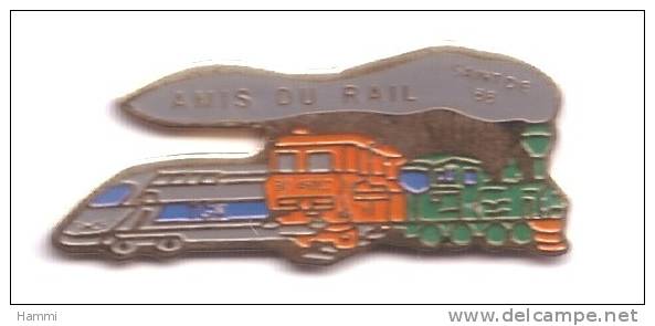 T53 Pin´s SNCF TGV Les Amis Du Rail Saint Die Vosges Train Vapeur Achat Immediat - TGV