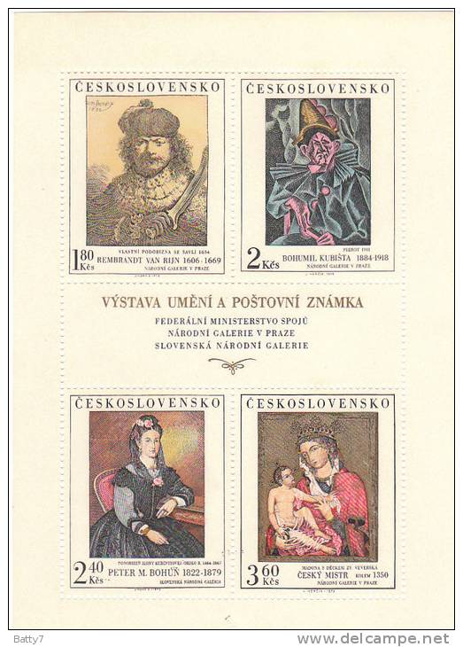 CESKOSLOVENSKO - CECOSLOVACCHIA - 1973 ARTE BF INTEGRO - Unused Stamps