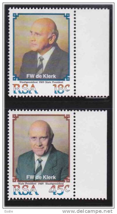 South Africa -1989 Inauguration Of State President F.W. De Klerk - Full Set - Unused Stamps