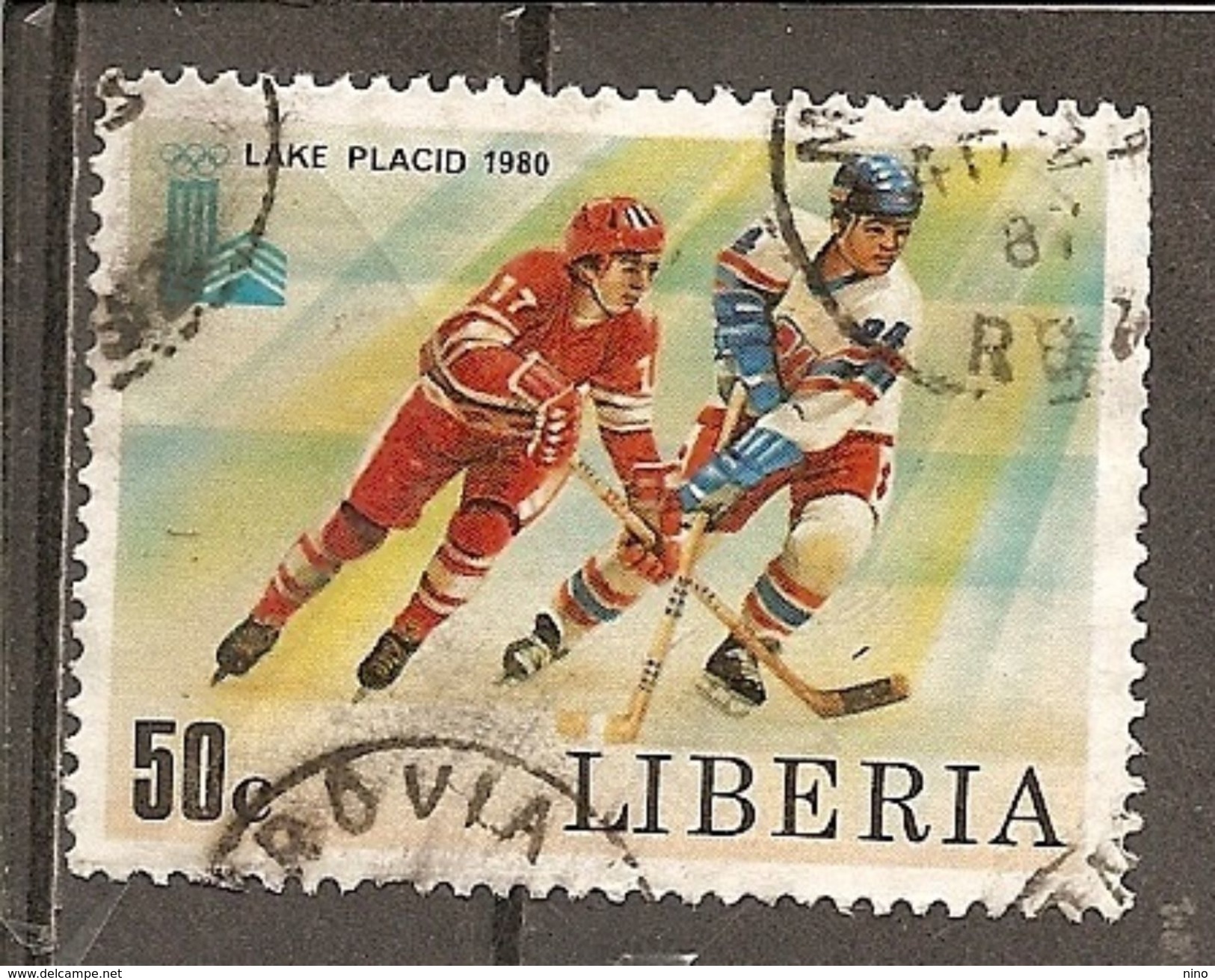 Liberia. Scott # 872 Used. Olympic Games Lake Placid. 1980 - Liberia