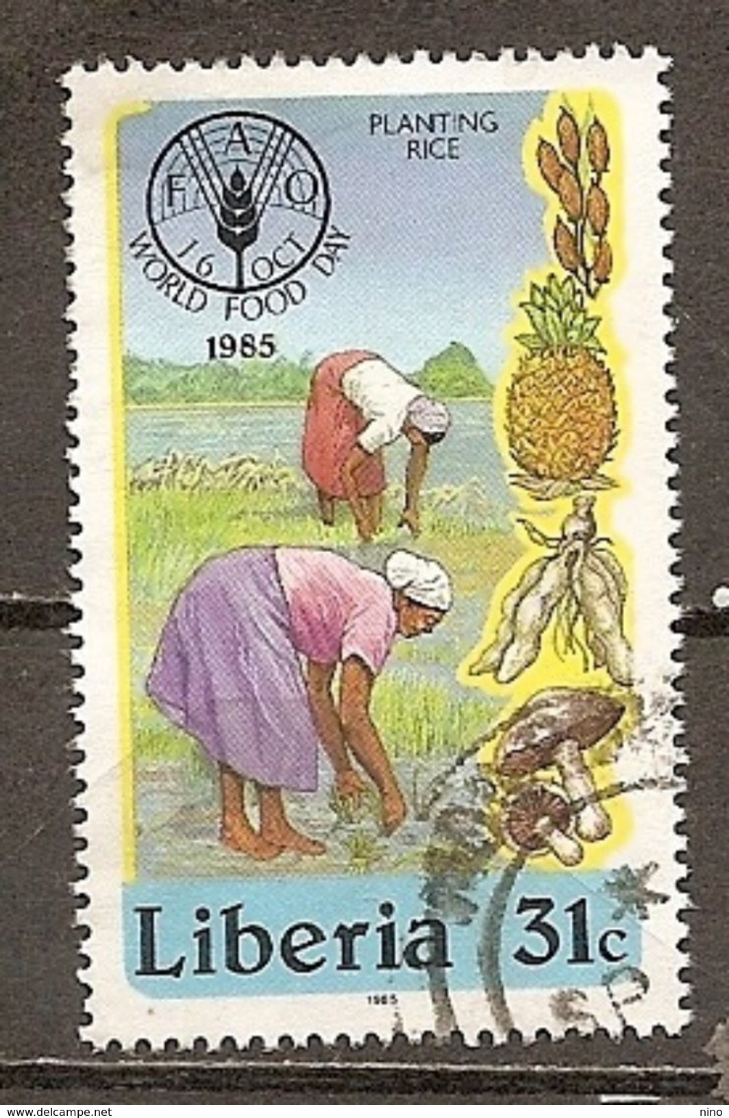 Liberia. Scott # 1042 Used. World Food Day. 1985 - Liberia