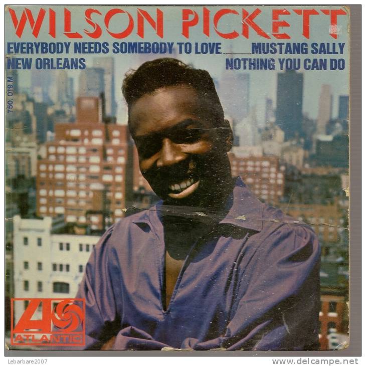 45 Tours EP - WILSON PICKETT   -  ATLANTIC 750019 -   " NEW ORLEANS " +  3 - Andere - Engelstalig