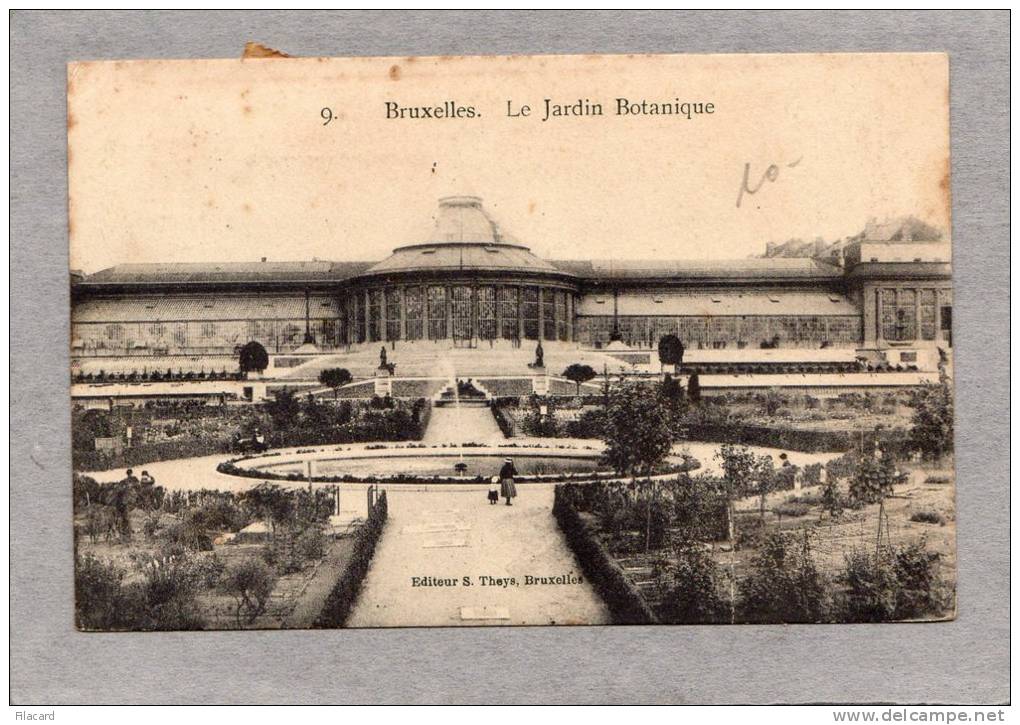 29834     Belgio,  Bruxelles,     Le   Jardin  Botanique,  VG  1910 - Foreste, Parchi, Giardini