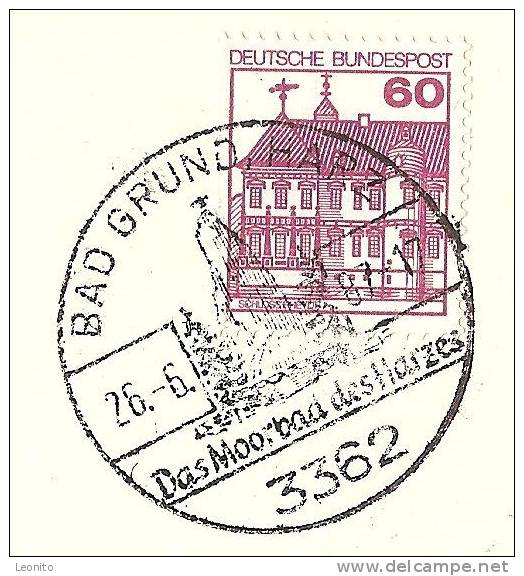 BAD GRUND HARZ Niedersachsen Apparthotel Eichelberg Kurpark..Stempel ! 1987 - Bad Grund