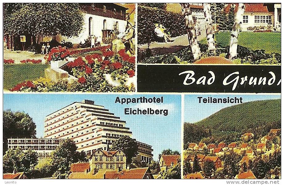 BAD GRUND HARZ Niedersachsen Apparthotel Eichelberg Kurpark..Stempel ! 1987 - Bad Grund