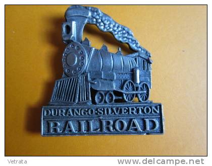 Magnet Métal : Durango-Silverton, Railroad (5x5  Cm) - Sonstige & Ohne Zuordnung