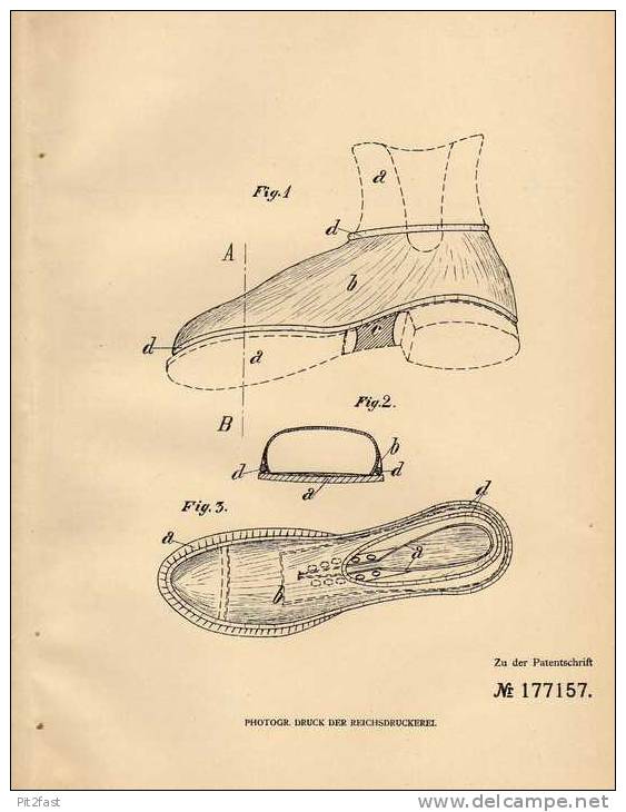 Original Patentschrift - H. Horn In Hamburg , 1906 , Überschuh Aus Gummi , Schuhe , Schuster !!! - Shoes