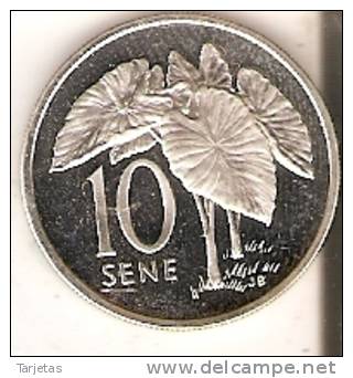 MONEDA  DE PLATA DE SAMOA DE 10 SENE DEL AÑO 1974  (COIN) SILVER-ARGENT - Samoa