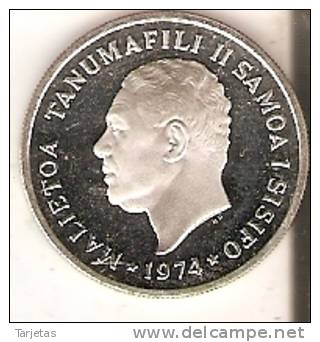 MONEDA  DE PLATA DE SAMOA DE 10 SENE DEL AÑO 1974  (COIN) SILVER-ARGENT - Samoa