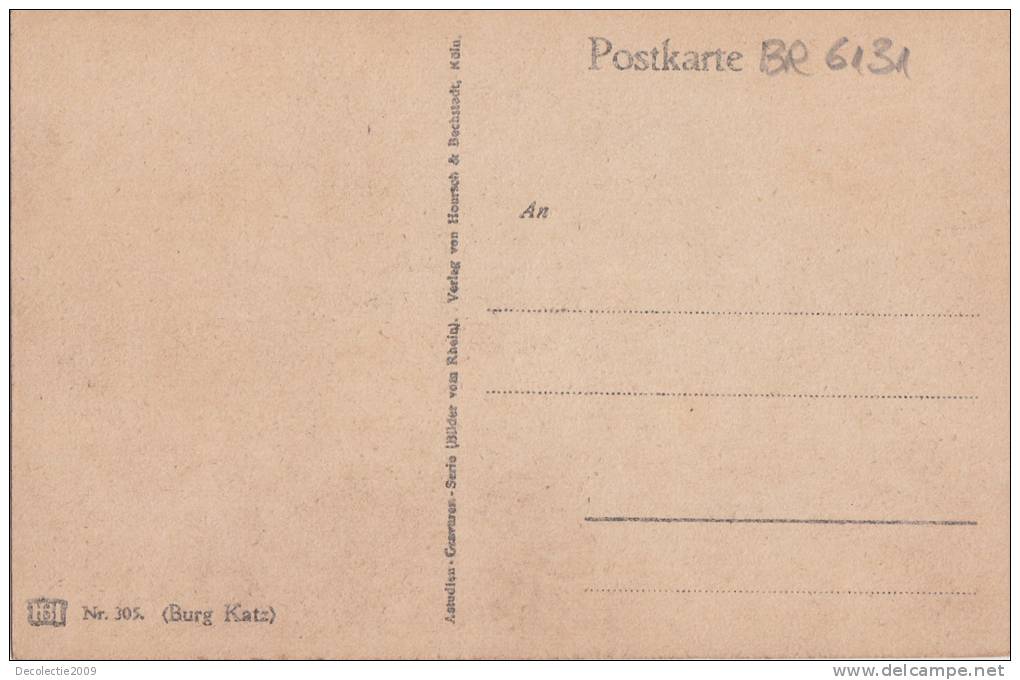 BR6131 Burg Katz   2 Scans - St. Goar