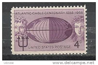 USA 1958 - ATLANTIC CABLE - MNH MINT NEUF NUEVO - Unused Stamps