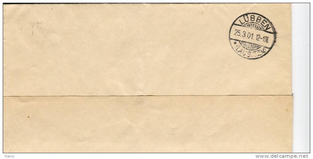 Germany- Cover Posted [25.3.1901] To Lubben-Lusatia (arr.25.3.1901) - Other & Unclassified