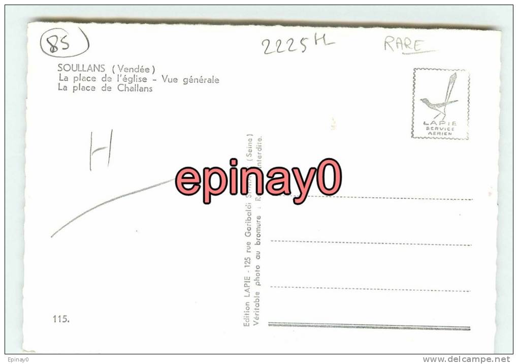 Br - 85 - SOULLANS - Multivues - édit. Lapie - - Soullans