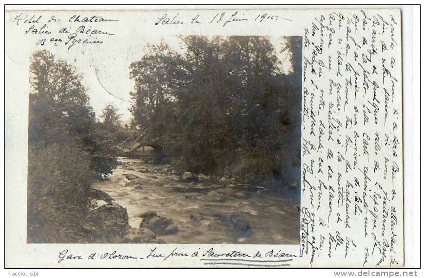 SAUVETERRE DE BEARN - LE GAVE - CARTE PHOTO - Sauveterre De Bearn