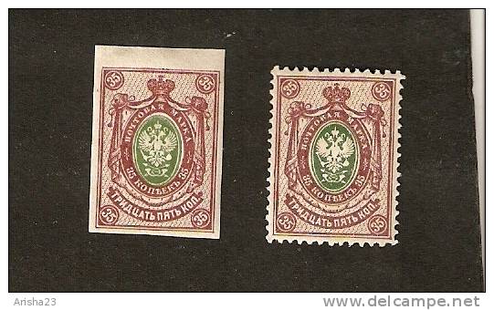 Z1-2-5. Russia, Coat Of Arms - Imperial Eagle - 1889 - 1904 - 35 Kop - Set Of 2 - Neufs