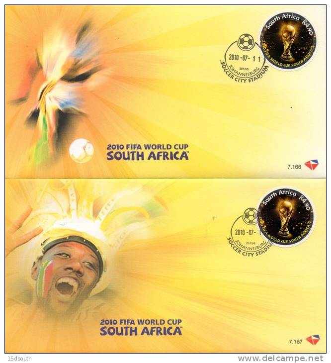 South Africa - 2010 FIFA World Cup FINAL Spain Vs Netherlands Set Of Covers - 2010 – Sud Africa